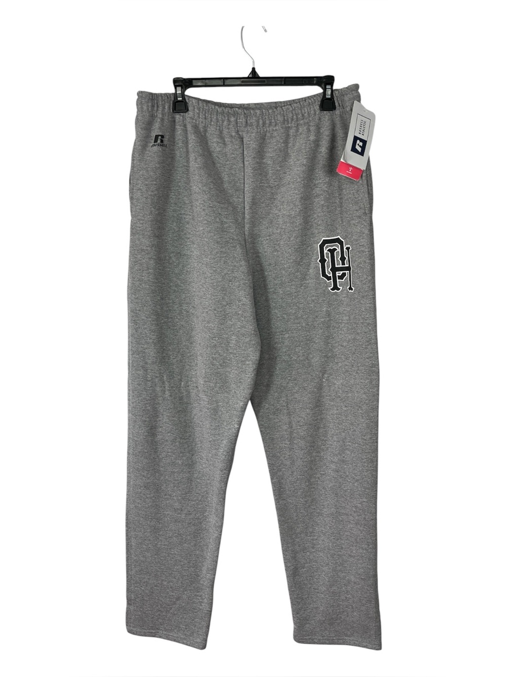 Russell Athletic Men's XL Oxford Gray Dri-Power Open Bottom Sweatpants NWT